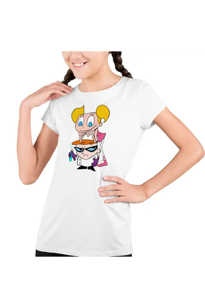 OEM Tricou Copii Fete Loborator Dexter Sora Enervanta Dee Dee