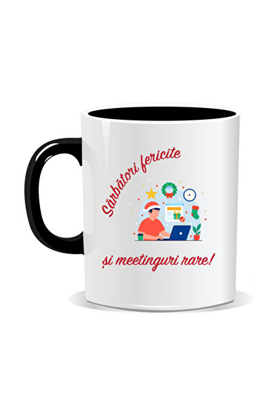 Mug Mania Personalized Christmas mug, Happy Holidays and Rare Meetings