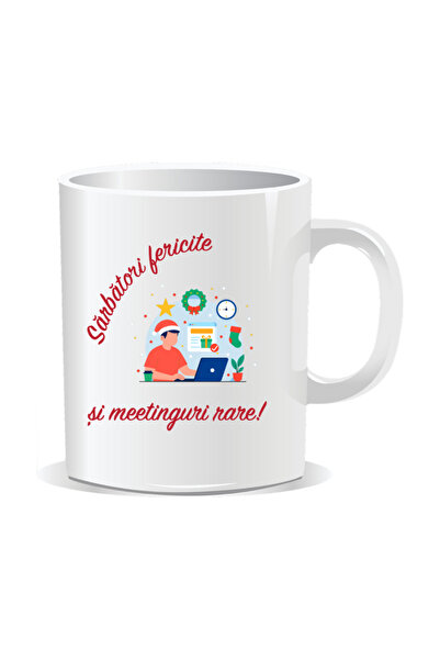 Mug Mania Personalized Christmas mug, Happy Holidays and Rare Meetings