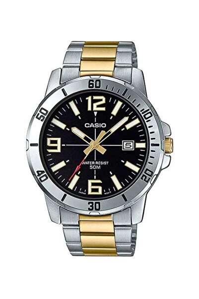 Caterpillar analog wristwatch with stainless steel bracelet for men, model MTP-VD01SG-1B