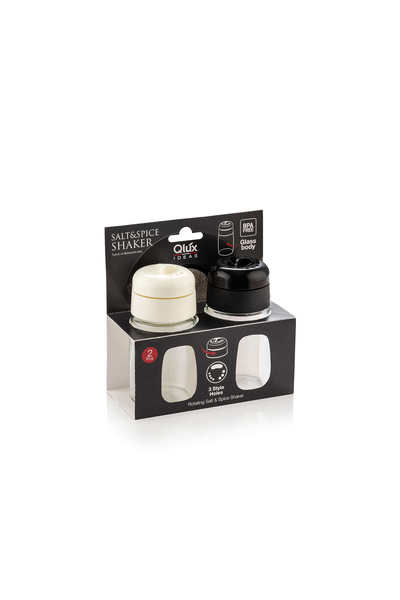 Mons 2 li Tuzluk Biberlik Qlux Cam Tuzluk Biberlik Seti 100 ml 3 Kademeli Bah...