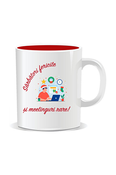 Mug Mania Personalized Christmas mug, Happy Holidays and Rare Meetings