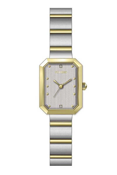 Furious Quartz Women's Wristwatch – Two-Tone Stainless Steel with Rectangular Gold Bezel
