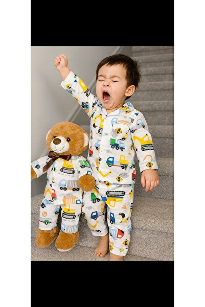 Tozpembebaby Cotton Teddy Bear Gift Pajama Set