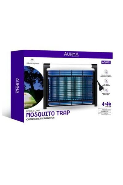 auhma AQM01 Çift Ampullü Elektrikli Sineklik Sivrisinek Kovucu Yakalama Cihazı