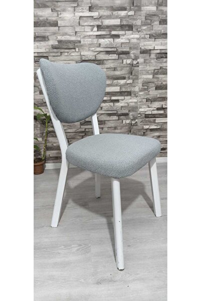 UzHome ELMA SANDALYE KILIFI BOHEM KUMAŞ YENİ MODEL GRİ