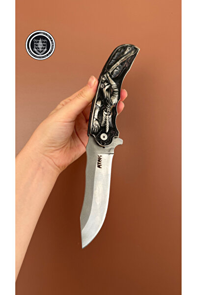 Atakknives Osmanlı Tokadı Yeniçeri Kabartmalı Çakı Özel Koleksiyon
