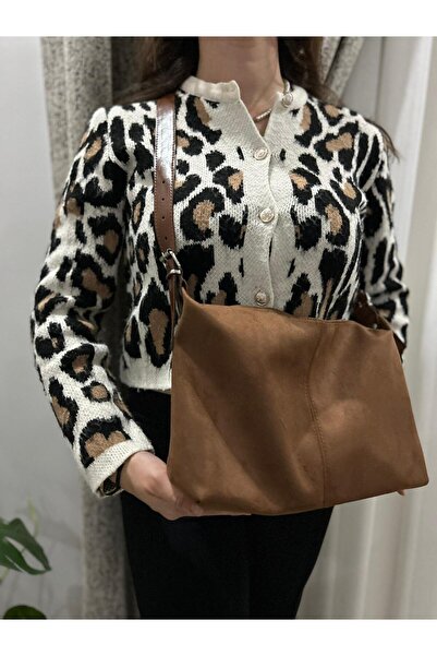 B&S Bag Kadın Kahverengi Süet Omuz Çantası