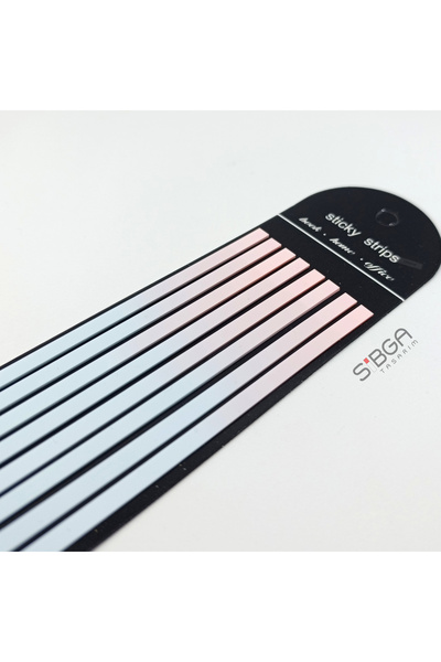 sibga tasarım Premium Marbled Colored Long Strip Transparent Post-It Note Post-It Note Post It. Bookmark 160 Sheets