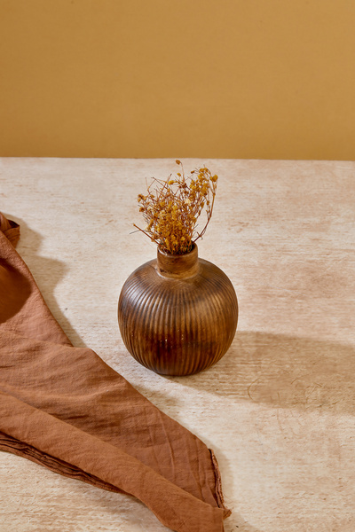 Akkoyunlu home Vază decorativă Pinterest cu bile în dungi, din ceramică, deco...