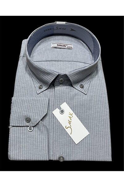 SMAK BÜYÜK BEDEN( 3XL-4XL-5XL) UZUN KOL TEK CEPLİ PAMUKLU GÖMLEK.