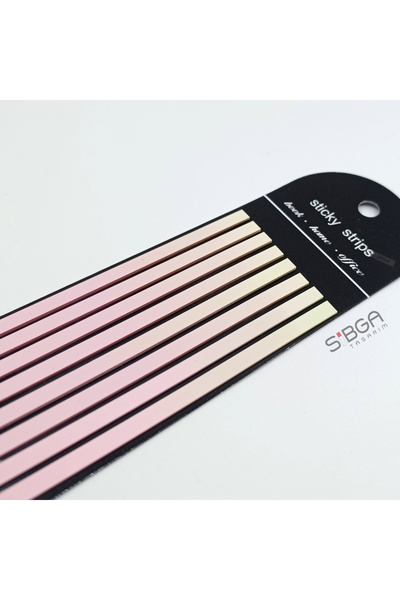 sibga tasarım Premium Marbled Colored Long Strip Transparent Post-It Note Post-It Note Post It. Bookmark 160 Sheets
