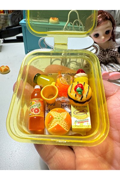 La Petite Boheme Minyatür Oyuncak Yiyecek İçecek Seti - Sarı