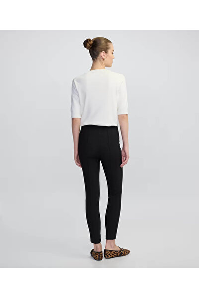 İpekyol Metal Zipper Skinny Fit Black Women's Trousers Iw6250003061