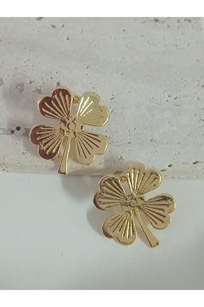 mos&more Gold Clover Women's Earrings