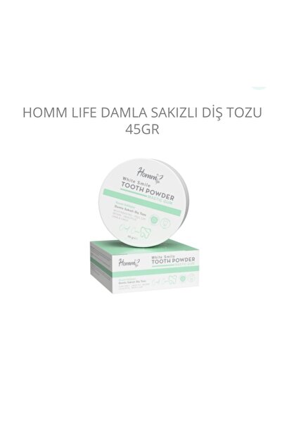 Homm Bitkisel Damla Sakızlı Diş Tozu 45gr.