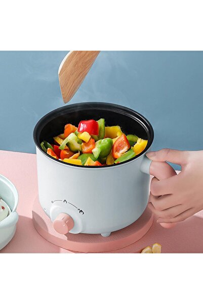 BROLEO Portable Electric Cooking Pot - Non-stick, Dry‑Boil Protection, Includes Steamer