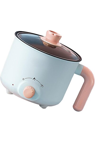 BROLEO Portable Electric Cooking Pot - Non-stick, Dry‑Boil Protection, Includes Steamer