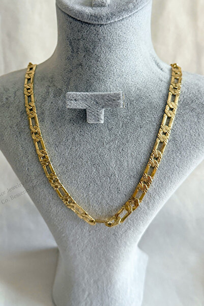 Bessence Jewelry Co Xuping 14K Gold Rönesans Parıltısı Çelik Kolye - 50 CM