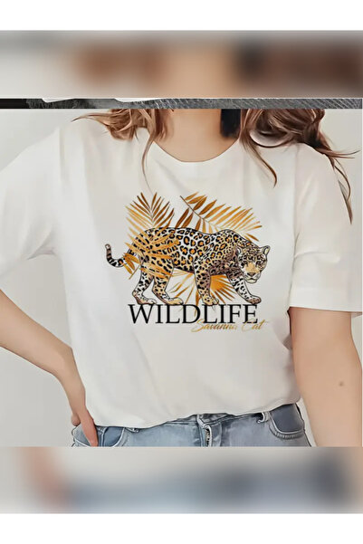 TİMİSİVA Tricou unisex supradimensionat CHEETAH B cu imprimeu % bumbac 100% u...