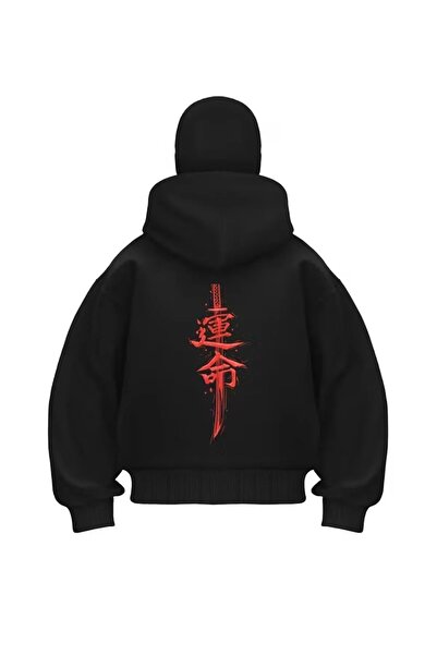 LOTS MODA Hanorac unisex Ninja cu mască de zăpadă Cardigan din lână groasă cu 2 fire