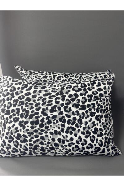 karanihome غطاء وسادة بنقشة الفهد قطعتان (50×70)