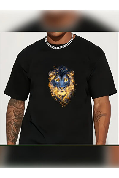 TİMİSİVA Μπλουζάκι Unisex oversized KURT με τύπωμα από βαμβακερό λαιμόκοψη με...