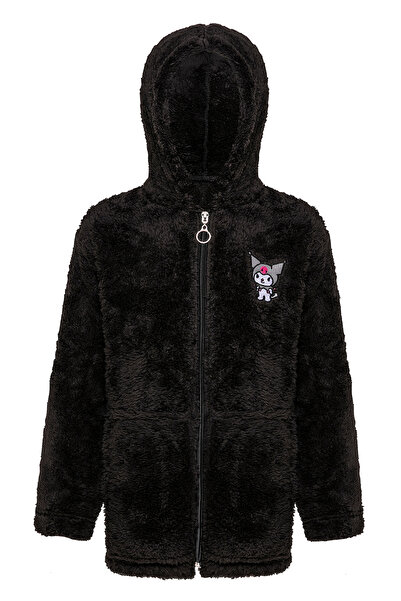 EtkiModa Черно яке с качулка за момичета