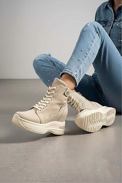 Modanizm Olvyn Dolgu Topuklu Spor Bot