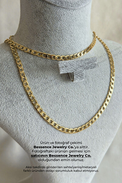 Bessence Jewelry Co Xuping 14K Gold Pure Elegance Çelik Kolye - 60 Cm