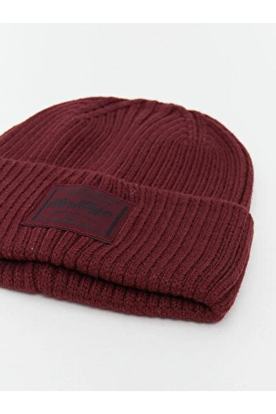 LC Waikiki Label Embroidered Men's Knitwear Beanie (W5)