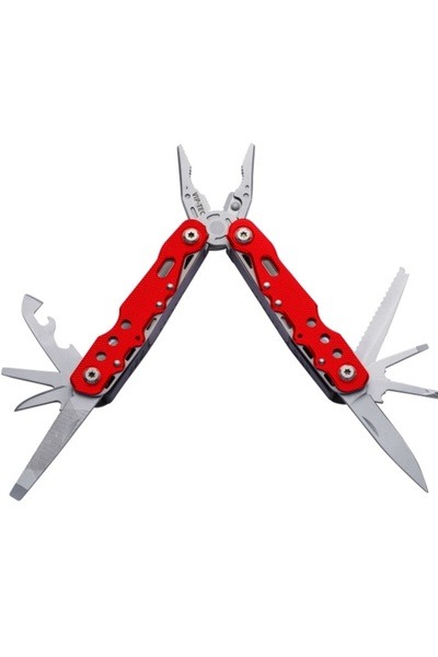 Vip-Tec 9 Fonksiyonlu Çok Amaçlı Katlanır Çakı/Pense Seti – Metal Gövde