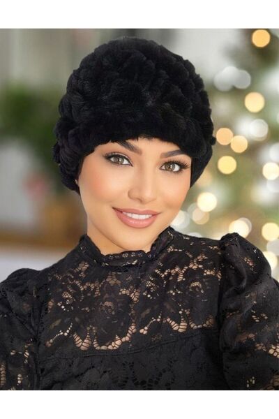 Confortino Elegant and warm ALISE fur hats - universal size, lined inside