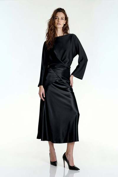 UTOPIAN Yarasa Kol Asimetrik Bluz