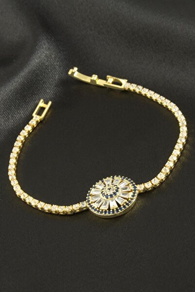 mymodahome Buğz Round Zircon Stone Children's Bracelet 16 cm