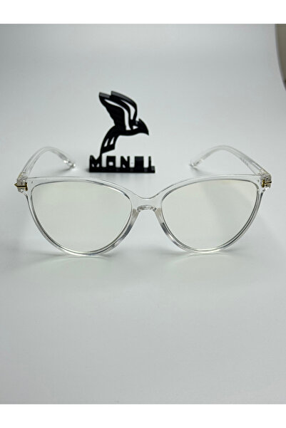 Blue Women's Cateye Blue Light Filter Screen Glasses Can Change Optical Compatible Glasses