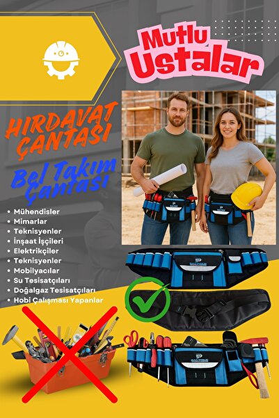 Satış Diyarı Hırdavat Çantası Bel Takım Çantası Usta Çantası Elektrikçi Çanta...