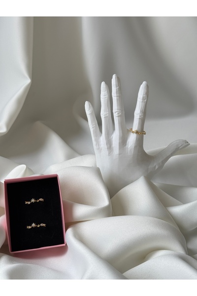 NB STEELORA خاتم ذهبي اللون بتصميم مميز