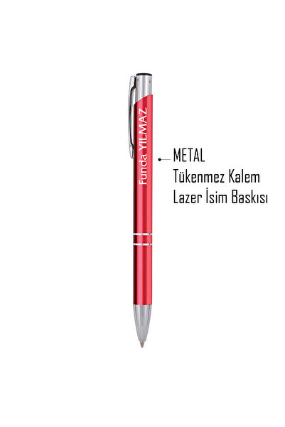 dekoliva Öğretmenler Günü Hediyesi İsimli Kalem Metal Tükenmez Kalem