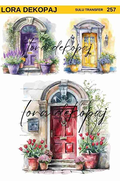 Lora Dekopaj Sulu Transfer Kağıdı - 257 25x35 cm