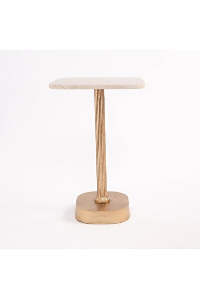 HOME AURAA طاولة رخامية مربعة الشكل