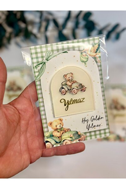 ouzhanya hediyelik Figürlü Pleksi Magnet Hediyelik Erkek Bebek Babyshower Yen...