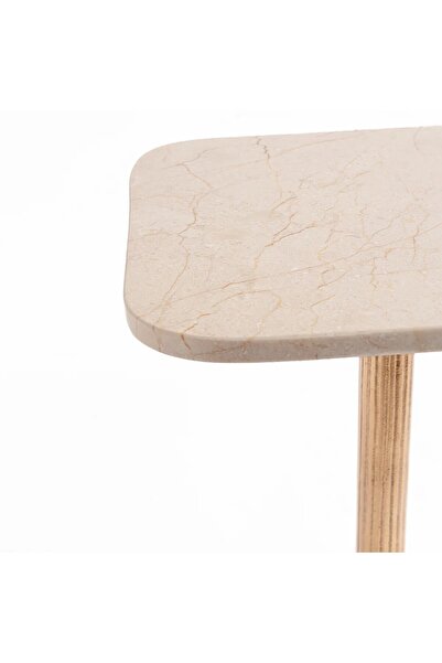 HOME AURAA Square Marble Accent Table