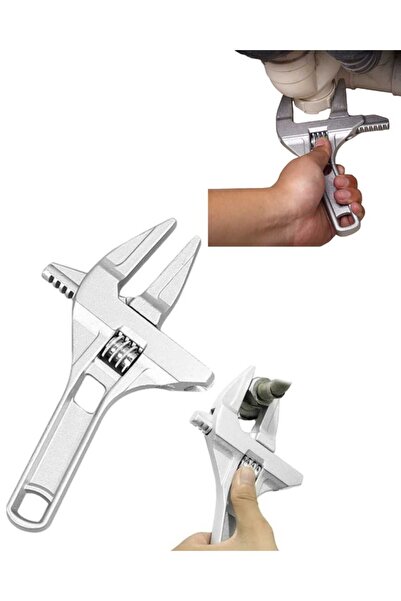 VEYA 1pc Multifunctional Plumbing Wrench with Short Handle and Large Open Mouth for Bathroom Faucet Installation