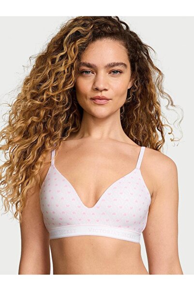 Victoria's Secret Underwire Free Cotton Bra with Light Padding Support