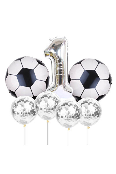 Baloane Vesele Set Baloane Aniversare Tematica Fotbal 1 AN SET280-1