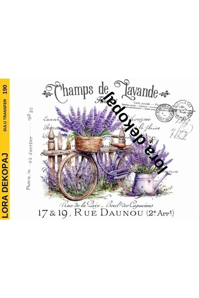 Lora Dekopaj Sulu Transfer Kağıdı - 190 25x35 cm