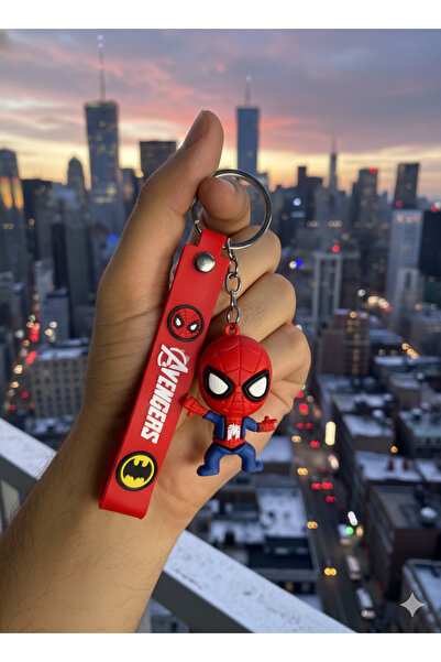 DAYZEN JEWELRY 3D Spiderman Silikon Anahtarlık Ve Çanta Aksesuarı