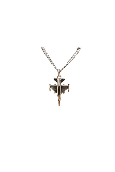 Havaci Market F-16 Jet Savaş Uçağı Zincirli Unisex Kolye