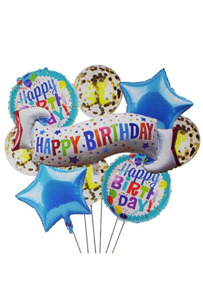 Baloane Vesele Set Baloane Zi De Nastere Multicolore Cu Confetti SET269-4